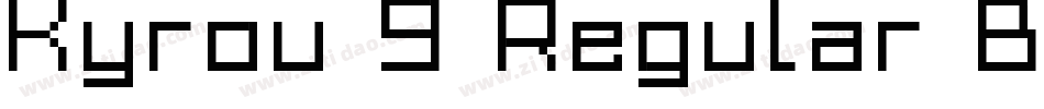 Kyrou 9 Regular Bold Xtnd字体转换